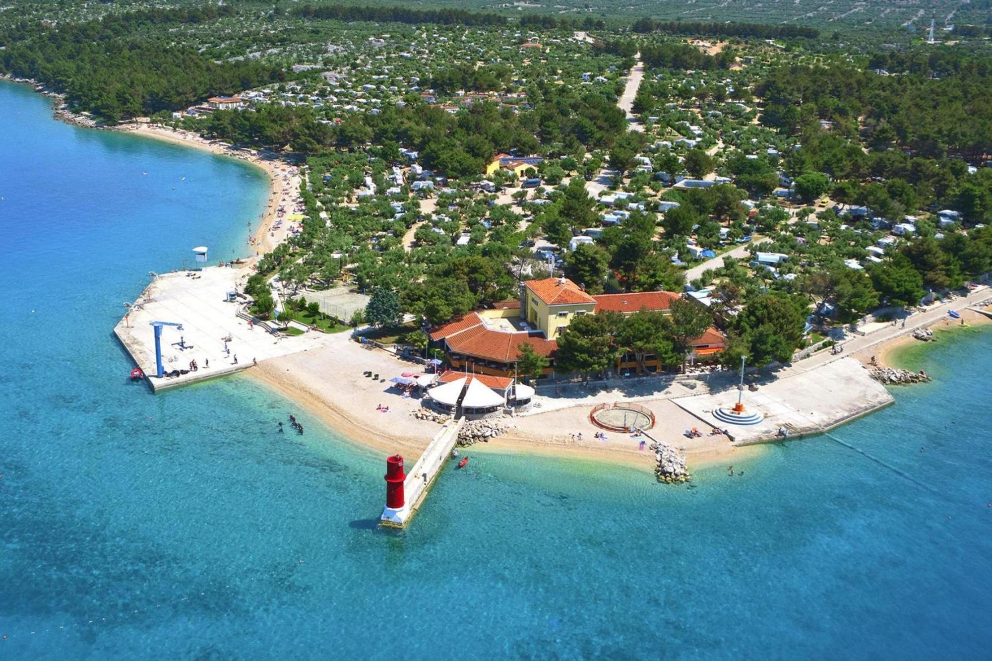 Mobile Homes In Camp Kovacine, Cres, With Long Pebble Beach Esterno foto